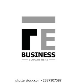Abstract Monogram letter FE logo design template, and marketing logos, element graphic illustration template