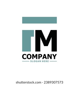 Resumen Letra monograma plantilla de diseño de logotipo FM y logotipos de marketing, plantilla de ilustración gráfica de elemento