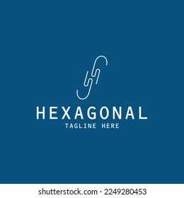 abstract monogram letter H logo