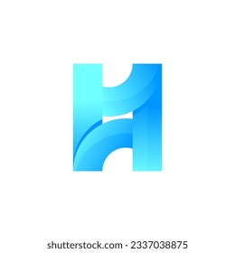 abstract monogram letter  H1 Logo