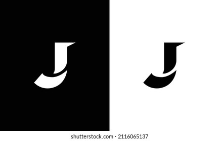 Abstract monogram letter J logo icon design