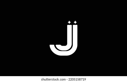  Abstract monogram letter J logo icon design template. Minimalist J JJ creative initial based vector template. 