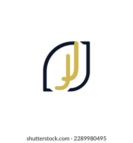 Abstrakte Design-Vorlage für das Logo des Monogrammes J