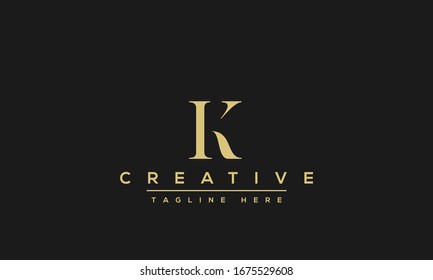 Abstract Monogram letter K Logo icon design concept. Minimalist k kk creative initial based Vector template. Graphic Alphabet Symbol for Corporate Business Company Identity