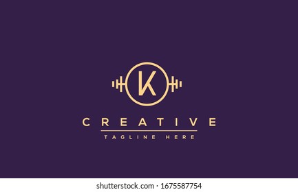 Abstract Monogram letter K Logo icon design concept. Minimalist k kk creative initial based Vector template. Graphic Alphabet Symbol for Corporate Business Company Identity