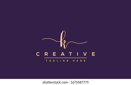 Abstract Monogram letter K Logo icon design concept. Minimalist k kk creative initial based Vector template. Graphic Alphabet Symbol for Corporate Business Company Identity