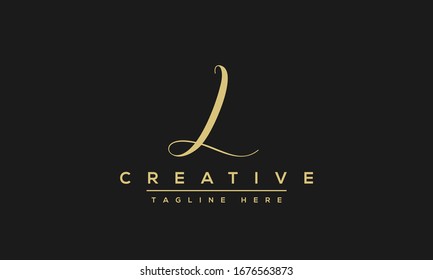 Abstract monogram letter L logo icon design. Minimalist L LL creative initial based vector template.