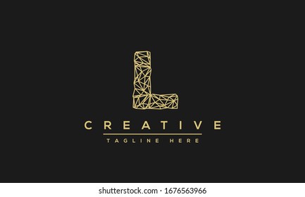 Abstract monogram letter L logo icon design. Minimalist L LL creative initial based vector template.