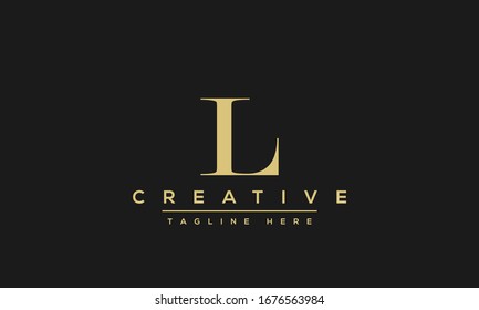 Abstract monogram letter L logo icon design. Minimalist L LL creative initial based vector template.