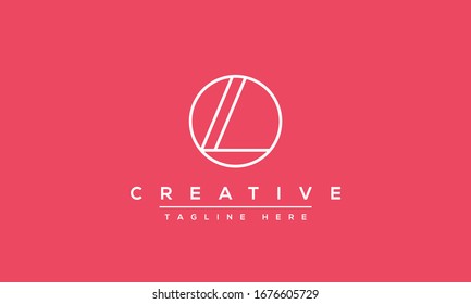 Abstract monogram letter L logo icon design. Minimalist L LL creative initial based vector template.