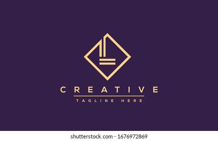 Diseño del icono del logotipo L de la letra monográfica abstracta. Plantilla de vector L LL creativa basada en L minimalista.