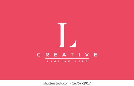 Abstract monogram letter L logo icon design. Minimalist L LL creative initial based vector template.
