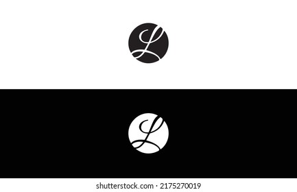 Abstract monogram letter L logo icon design. Minimalist L LO creative initial based vector template.