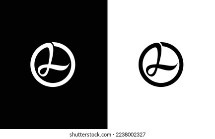 Abstract monogram letter L logo icon design. Minimalist L creative initial based vector template.