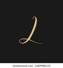 Abstrakter Monogramm-Buchstaben L Logo-Symbol-Design