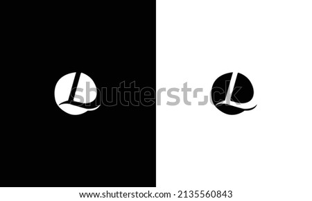 Abstract monogram letter L logo icon design. Minimalist L creative initial based vector template. Stock foto © 