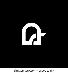 Abstrakter Monogramm-Brief Eine Logo-Symbol-Design-Vorlage. Bildzeichen Alphabet Symbol für die Unternehmensidentität