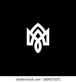 Abstract Monogram letter M Logo icon design template. Graphic Alphabet Symbol for Corporate Business Company Identity