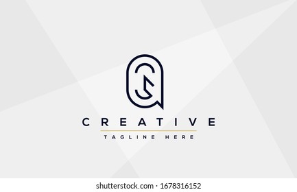 Abstraktes Monogramm Buchstaben Q Logo Symbol Design. Minimalistische Q QQ kreative Vektorillustration Vorlage.
