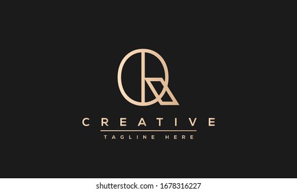 Abstract monogram letter Q logo icon design. Minimalist Q QQ creative initial based vector template.