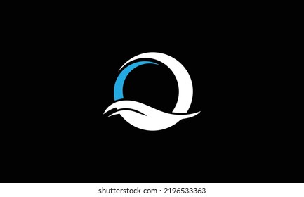  Resumen de diseño de icono de la letra monograma Q. Plantilla de vector de base inicial creativa de Q minimalista. 