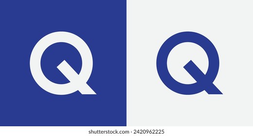 Abstract monogram letter Q logo icon design