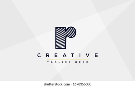 Abstract monogram letter R logo icon design. Minimalist R RR creative initial based vector template.