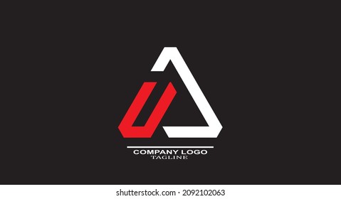 Abstrakter Monogramm-Brief u Logo-Design 