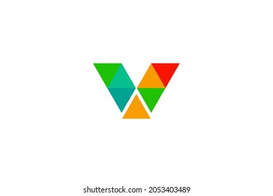 Abstract monogram letter V logo design vector inspiration.