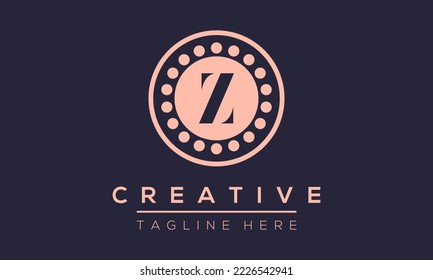 Abstract monogram letter Z logo icon design. Z creative initial vector template.