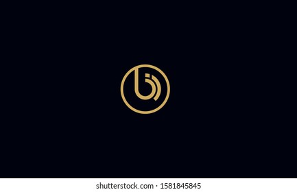 Abstract monogram letters logo BI,IB,I, and B 