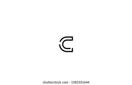 Abstract Monogram letters logo C