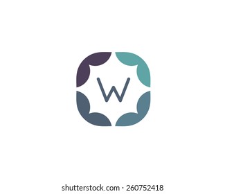 Abstract monogram logo design template. Colorful frame sign. Universal star splash  vector icon