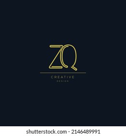 Abstraktes Monogramm-Logo-Symbol ZQ