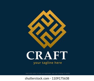 Abstract Monogram Logo Symbol Template Design Vector, Emblem, Design Concept, Creative Symbol, Icon