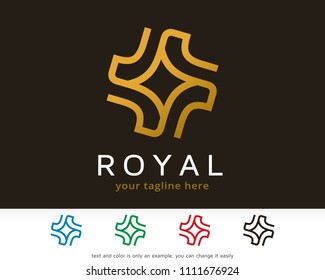 Abstract Monogram Logo Symbol Template Design Vector, Emblem, Design Concept, Creative Symbol, Icon