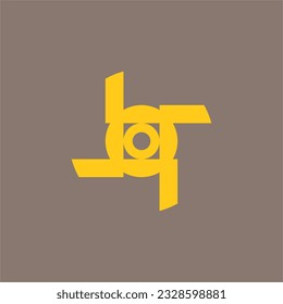 ABSTRAKT DAS MONOGRAM LOGO IST EINE UNERWARTETE KUNST