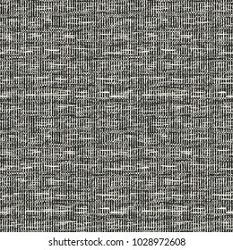 Abstract Monohcrome Dashed Stroke Washed Effect Textured Background. Seamless Pattern.