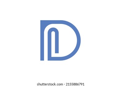 Abstract Monoline Colored Logo Vector