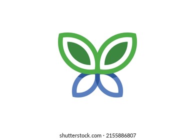 Abstract Monoline Colored Logo Vector