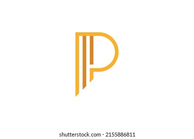 Abstract Monoline Colored Logo Vector