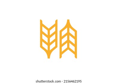 Abstract Monoline Colored Logo Vector