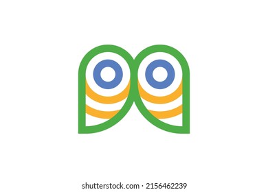 Abstrakter Monoline-Logo-Vektorgrafik