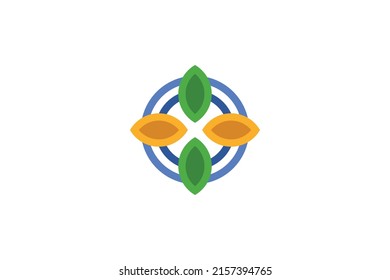 Abstrakter Monoline-Logo-Vektorgrafik