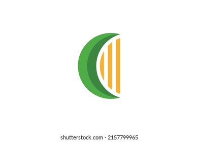 Abstrakter Monoline-Logo-Vektorgrafik