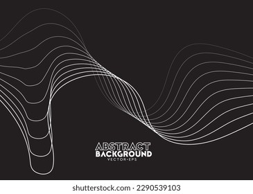 abstract monotone striped line fluid wavy theme background for advertisement product banner and label website template landingpage vector eps.