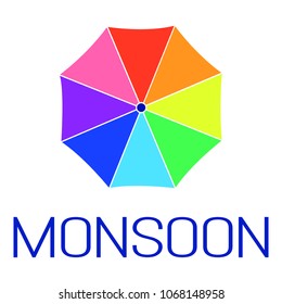 Abstract monsoon background