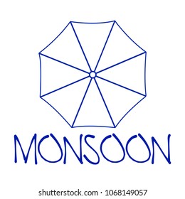 Abstract monsoon background