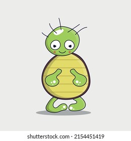 Abstract monster turtle drawing vector art on a white background.