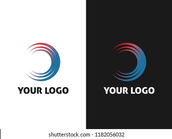 Abstract month or sun logo, creative logo